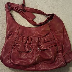 B. Makowsky burgundy soft leather bag