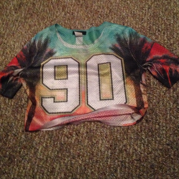 Tropical crop top