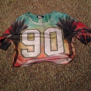 Tropical crop top