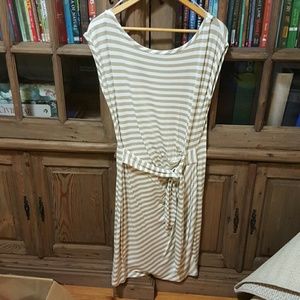 Boston Proper Sleeveless t-shirt wrap dress