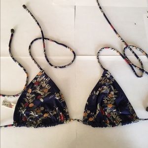 Japanese Floral Faherty brand triangle top