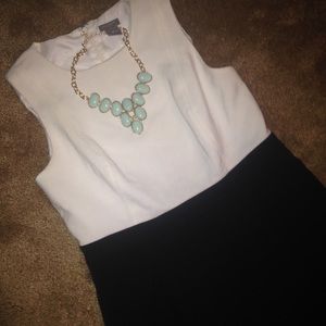 Ann Taylor Black and white dress