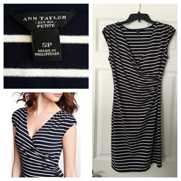 Ann Taylor Knit Jersey Crossover Dress