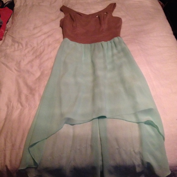 Tan and mint Charlotte Russe dress