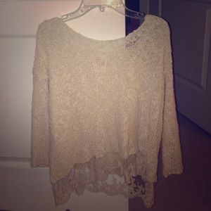 Cute oatmeal sweater