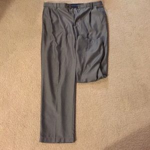 Gray 36x32 pleated dress pants