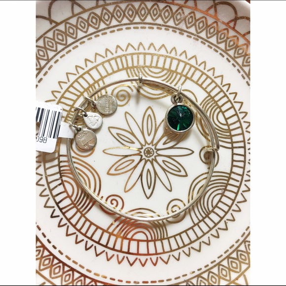 Alex and Ani May Birthstone Charm Bangle