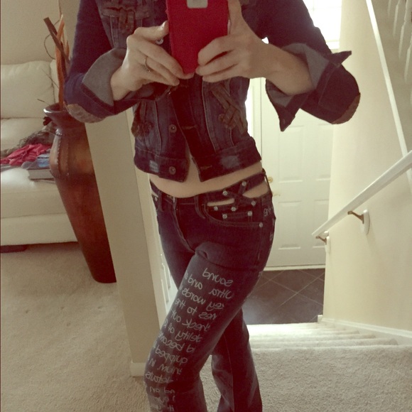 Denim 2 pcs jeans and jacket - Picture 1 of 2