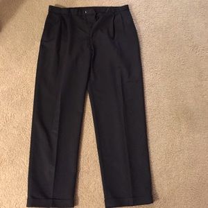 Black with pin stripes 36x32 dress pants