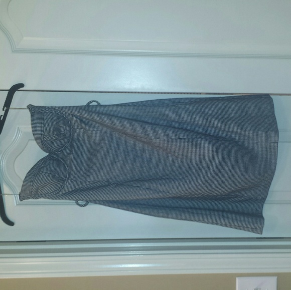 Sweetheart shape Hounds tooth dress