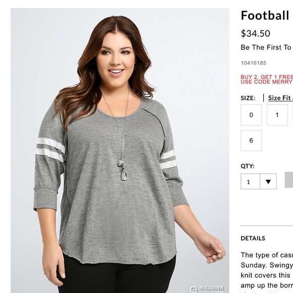 torrid Tops - Torrid Raglan tee