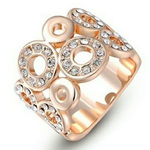Rose Gold Plated Eternity Ring