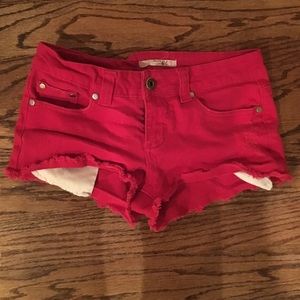 Red 21 Denim Shorts