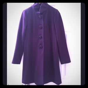 J.Crew factory Uptown Dress Coat w/ Ruffle Collar