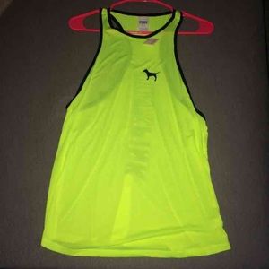 PINK neon yellow racer back