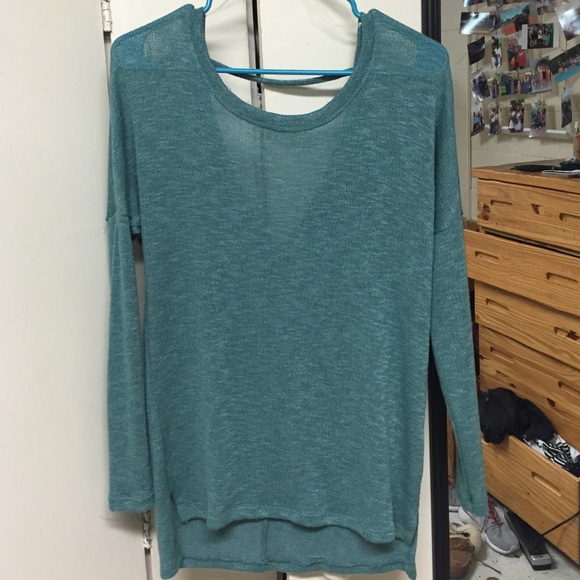 Long sleeve see-through shirt