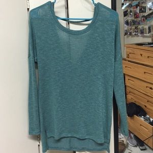 Long sleeve see-through shirt