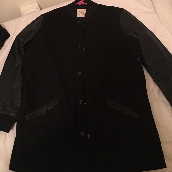 Levis leather pea coat