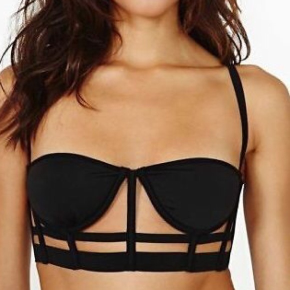 Black Cage Bra