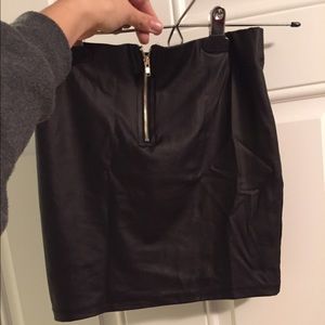 Leather skirt