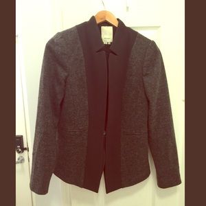 Anthropologie Charcoal and Black Blazer