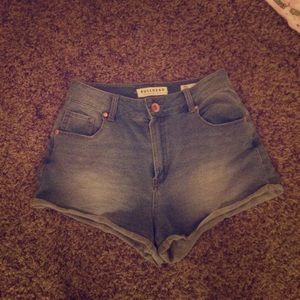 PacSun Bullhead high waisted jean shorts