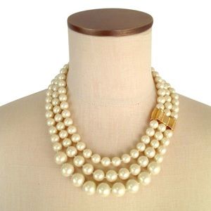 Gorgeous Kate spade triple strand pearl necklace.