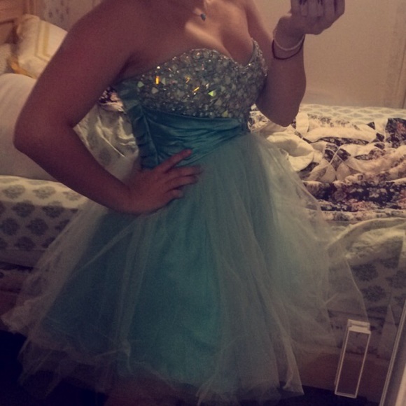 Tiffany Blue formal dress