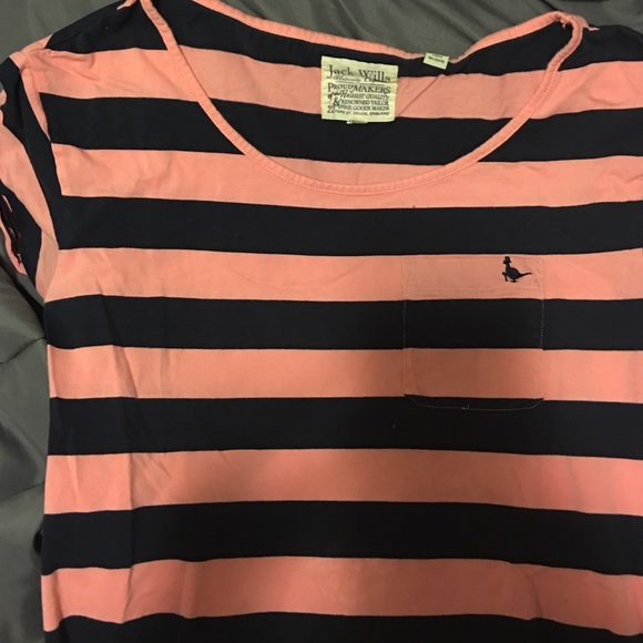 Pink & Navy long tee with pockets!
