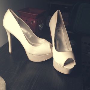 White pumps