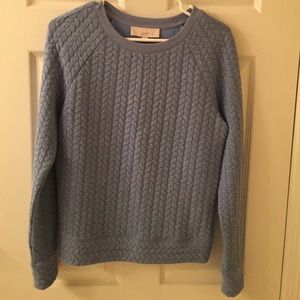 Blue braided Ann Taylor Loft sweater size xs