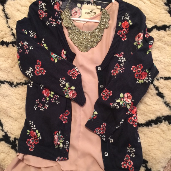 Floral Hollister Cardigan NWOT