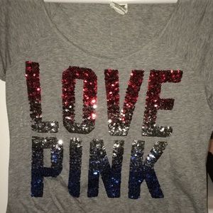 Victoria's Secret PINK sequin t-shirt
