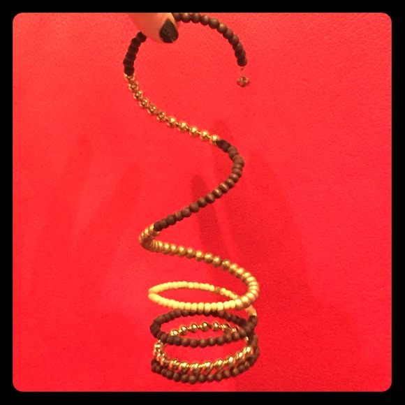 👌Cool spiral bracelet with mixed beads