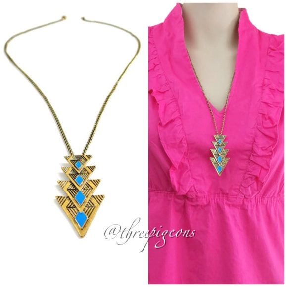 *NEW* Geometric Triangle Long Necklace