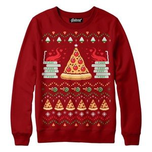 Pizza holiday sweatshirt (Christmas sweater)