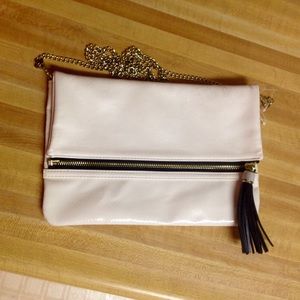 White and black cross body/handbag