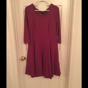 Maroon skater dress