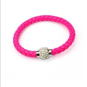 Pink Leather bracelet