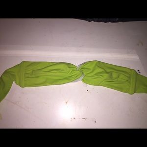 Green San Lorenzo Twist Bandeau Bikini Top