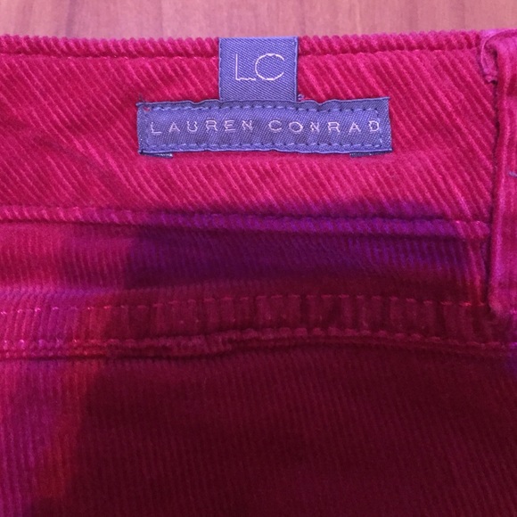 Lauren Conrad Red corduroy skinny jeans - Picture 3 of 4