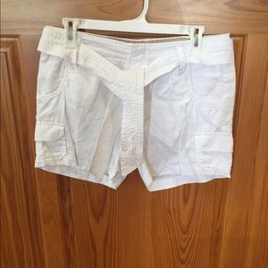 Banana republic white cargo shorts