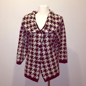Houndstooth cardigan