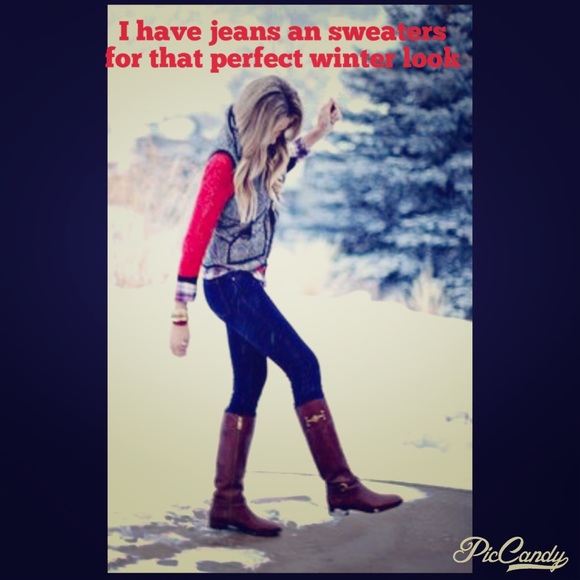 Jeans an Sweaters