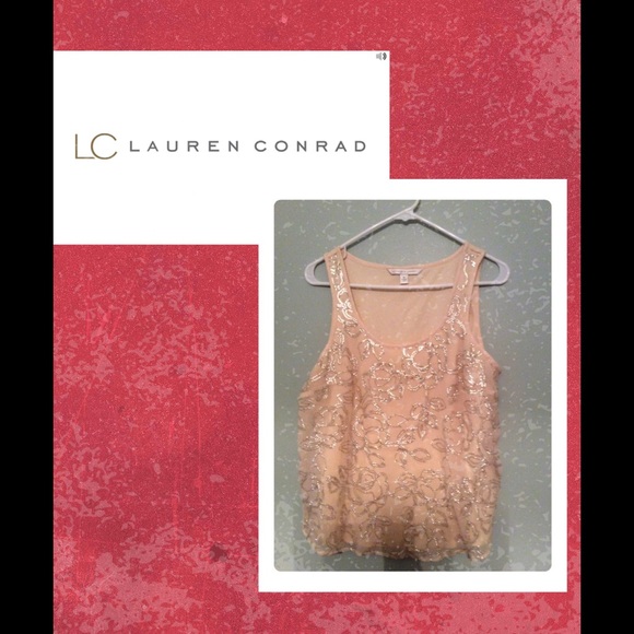 🚫SOLD🚫LC Lauren Conrad Pink Blush Dressy Tank
