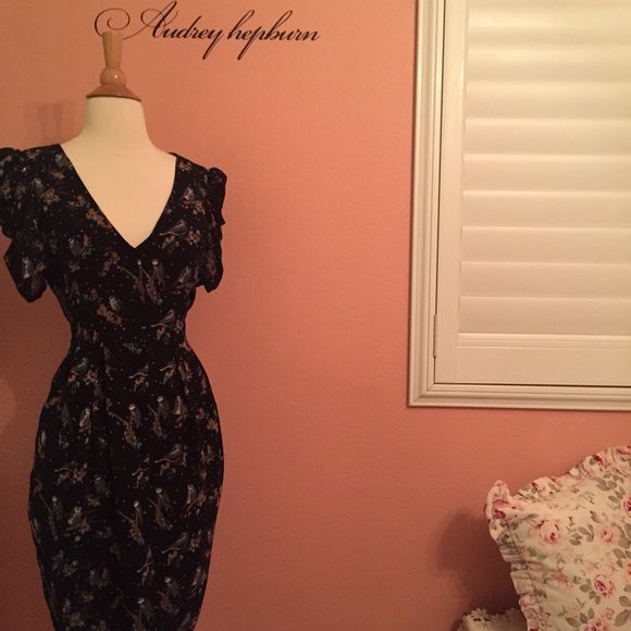 Vintage Inspired Bird Dress