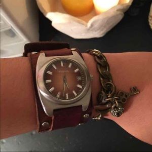 Fossil watch and bracelet bundle