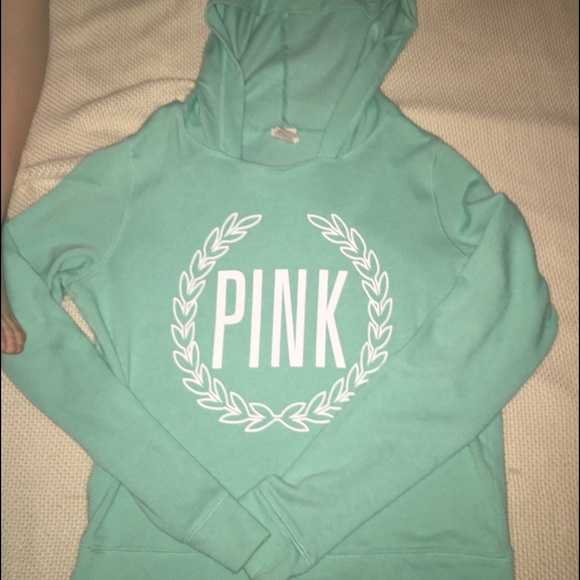 Victoria Secret PINK VS hoodie pullover mint green
