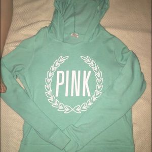 Victoria Secret PINK VS hoodie pullover mint green