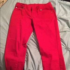 Red skinnys